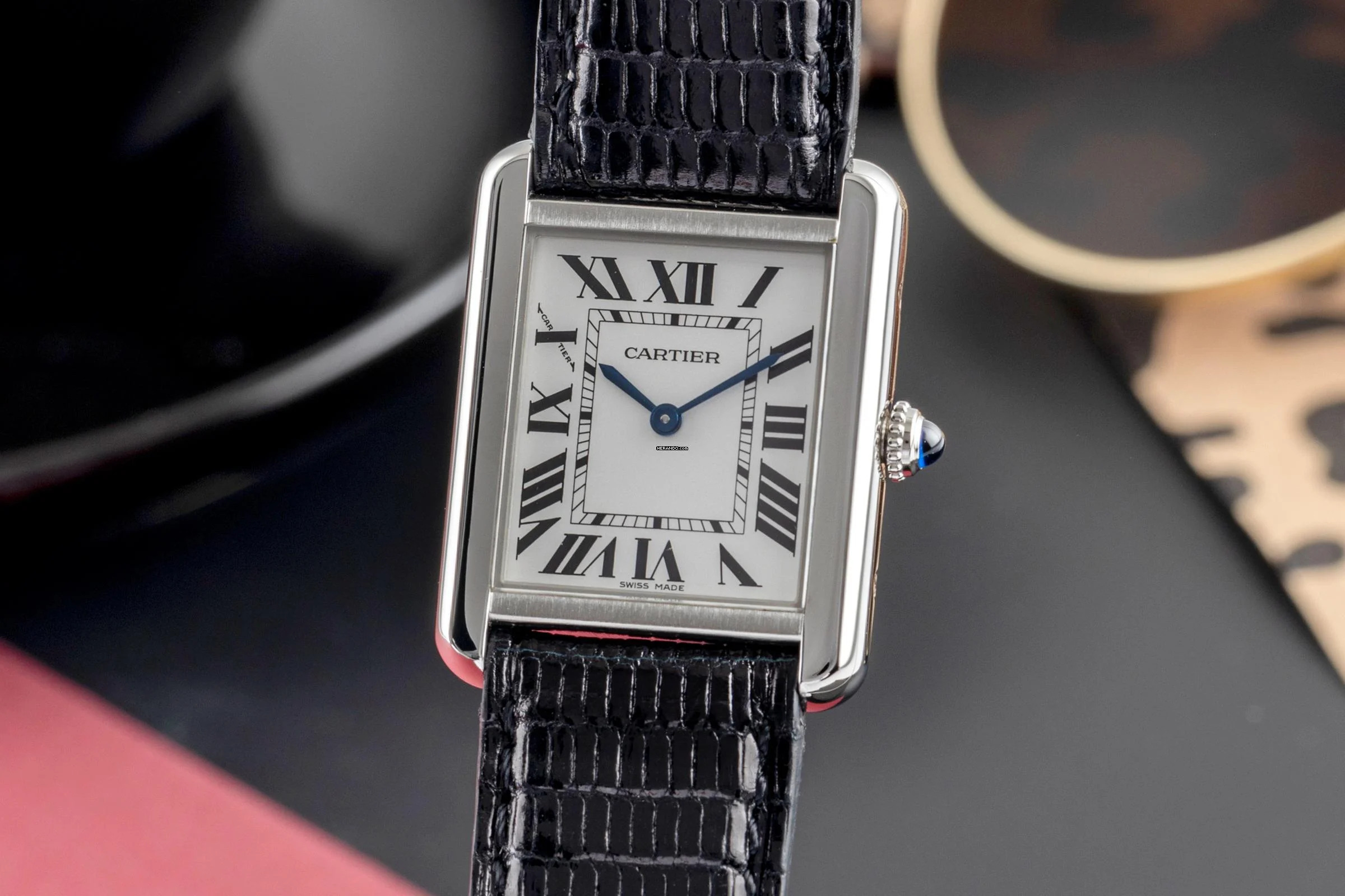 Cartier Tank Solo SM Edelstahl Lady Quarz Damenuhr Ref. W5200005 3170