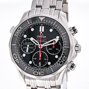  Omega Seamaster Diver 300 M Chronograph – 212.30.42.50.01.001– like NEW – 2015 Full Set 