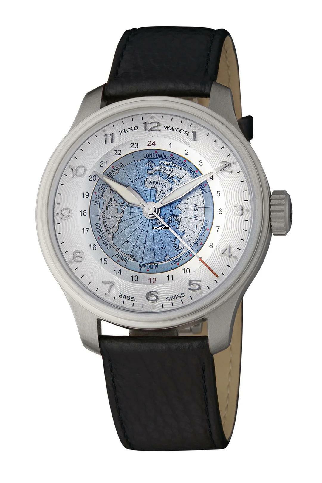 Zeno-Watch Basel OS Polar Worldtimer white