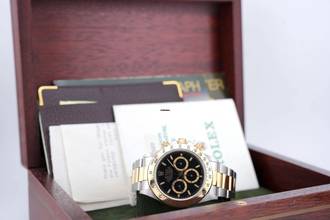 Thumbnail von Rolex Daytona Bicolor 40mm - Black Dial - Box+Papers - Original Invoice - 24 Months Warranty 16523 1999