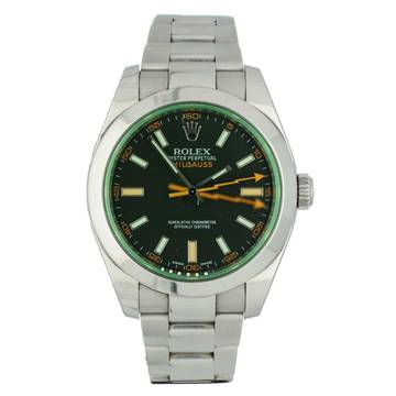  Rolex Milgauss Ref.116400GV Full Set Black Index 