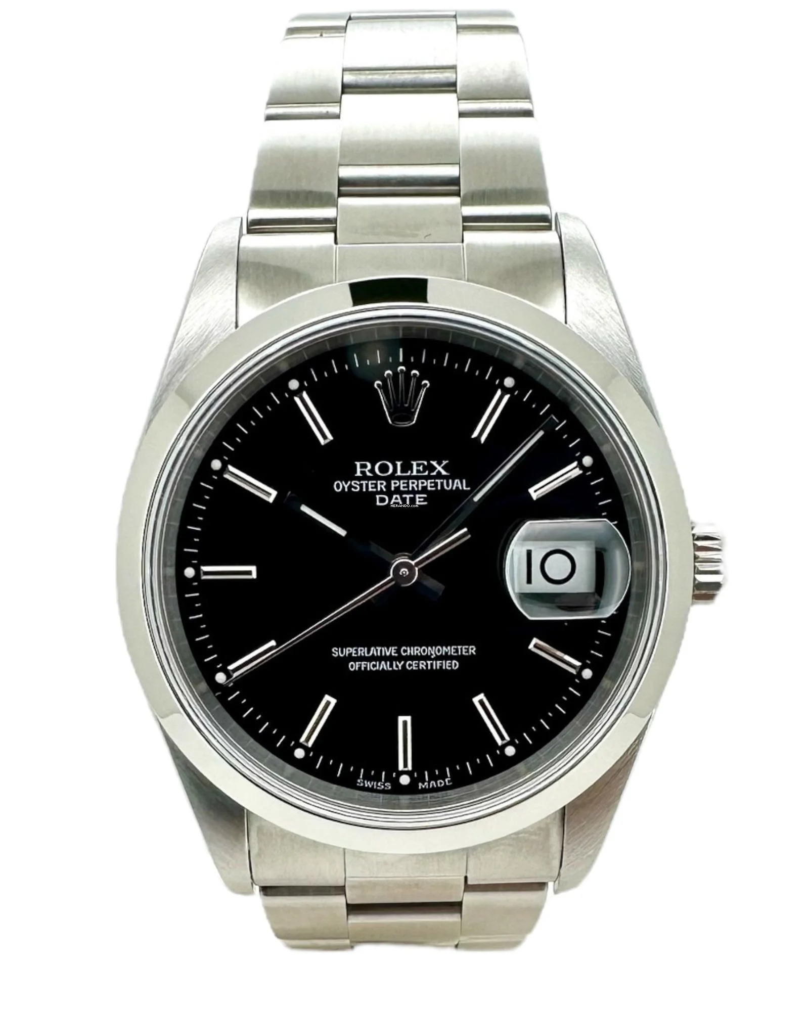 Rolex Oyster Perpetual Date 34 mm Jahr 1998 Referenz 15200