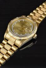 Thumbnail von Rolex Day-Date 36 Army Base / Bark / Borke / Diamond Bezel / String Diamond Dial Box & Zertifikat - Service 2025