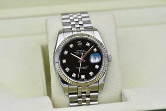 Thumbnail von Rolex Datejust 36 116234 - Diamonds - Full Set 2007