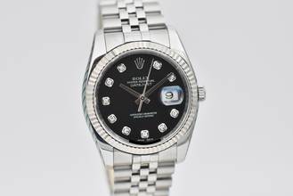 Thumbnail von Rolex Datejust 36 116234 - Diamonds - Full Set 2007