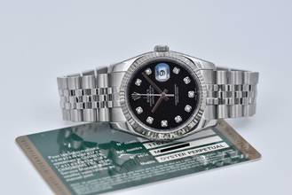 Thumbnail von Rolex Datejust 36 116234 - Diamonds - Full Set 2007