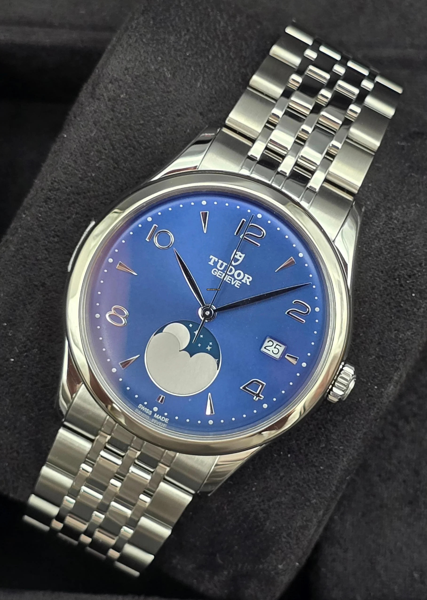 Tudor 1926 Luna 39mm M91560-0002 Blue Dial Moon Phase Unworn/New Condition Full Set 10-2025