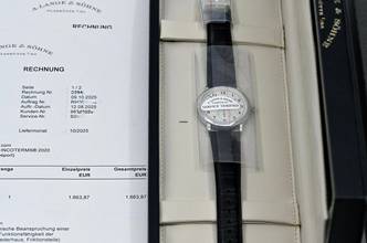 Thumbnail von A. Lange & Söhne 1815 206.025 | German Full Set | ALS Service Oct. 2025 | Platinum