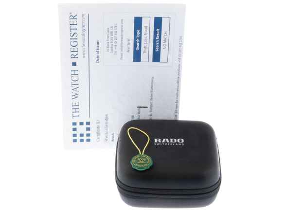  Rado Diastar Ref.160.0281.3N 1995 original Box sehr gut Vintage 