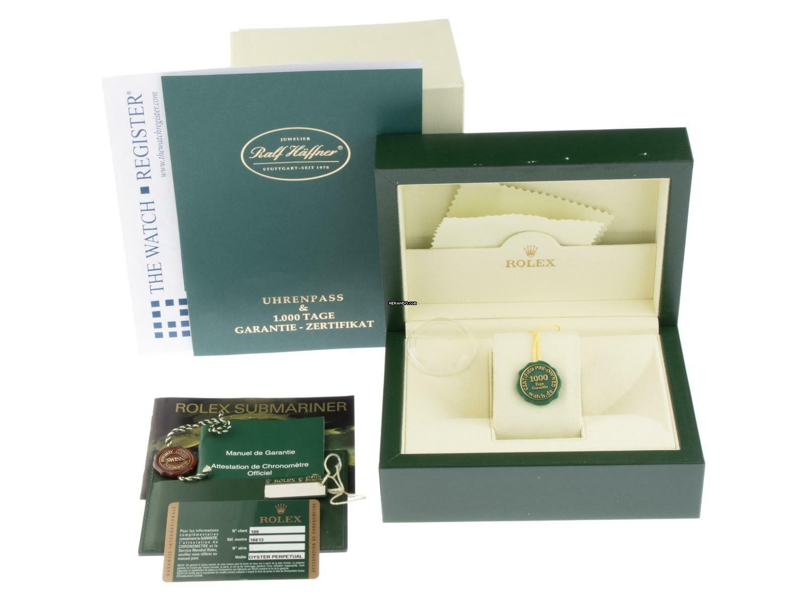 Rolex Submariner Date Ref.16613 2007 Full Set wie Neu Vintage