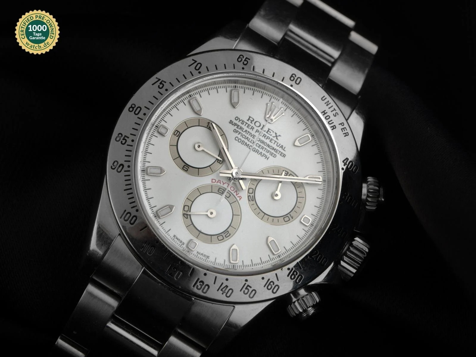 Rolex Daytona Cosmograph Daytona Ref.116520 2001 LC 100 Full Set wie Neu Vintage