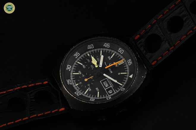  Sinn 141SGMT Chronograph Ref.141S 1985 original Box original unpoliert Vintage 