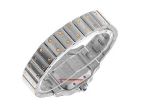 Thumbnail von Cartier Santos Galbée Date PM Kleines Modell Ref.2423 2002 Box&Beschreibung sehr gut Vintage