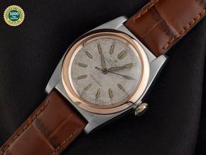 Thumbnail von Rolex Oyster Perpetual Bubble Back Ref.3133 1944 Box&Beschreibung sehr gut Vintage