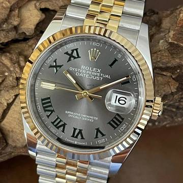  Rolex Datejust 36 Datejust Wimbledon - UNGETRAGEN - FULLSET 2025 - Ref. 126233 - teilverklebt 