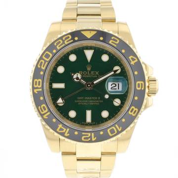  Rolex GMT-Master II Yellow Gold Green Dial Service '23 