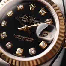 Thumbnail von Rolex Lady-Datejust 26 Jubilee Fluted Steel Gold Black Diamond Dial