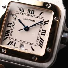 Thumbnail von Cartier Santos Galbée GM Steel Gold