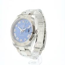 Thumbnail von Rolex Datejust 41 Fluted Oyster Azzuro Blue Roman Dial NEW '25