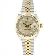 Thumbnail von Rolex Lady-Datejust 28 Steel / Gold Jubilee Smooth Champagne Diamond Dial