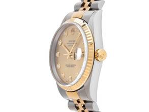 Thumbnail von Rolex Datejust 36 Diamanten Ref.16233 1993 Box&Beschreibung sehr gut Vintage