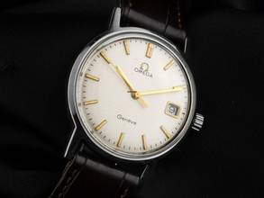 Thumbnail von Omega Genevé Ref.136.070 1970 original Box sehr gut Vintage