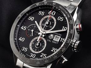 Thumbnail von TAG Heuer Carrera Calibre 1887 Chronograph Ref.CAR2A10.BA0799 2014 Full Set wie Neu Vintage