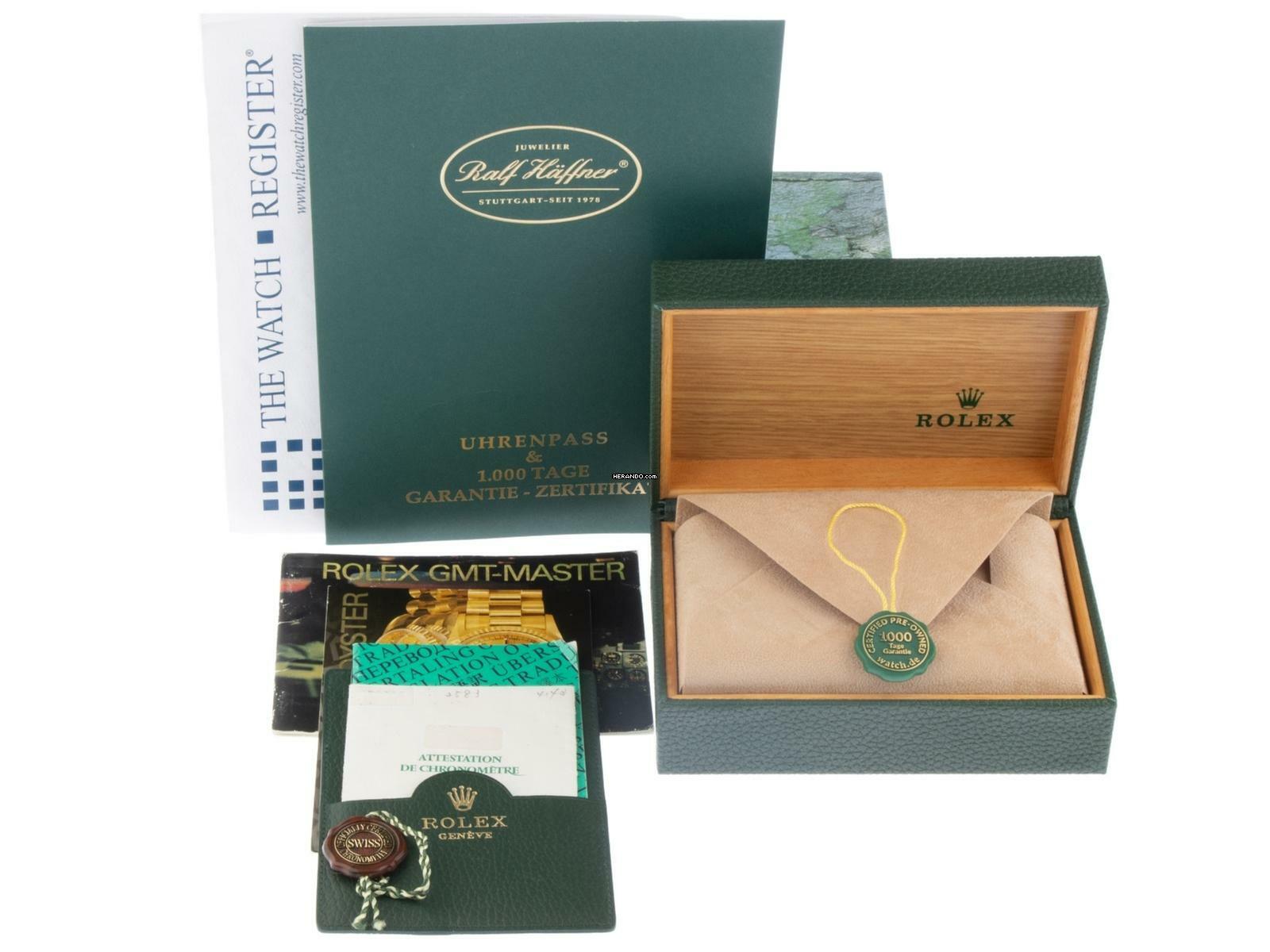 Rolex GMT-Master Pepsi Ref.16700 1994 Full Set wie Neu Vintage