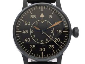 Thumbnail von Laco Fliegeruhr B-Uhr WW2 Navigator Ref.23883 original Box sehr gut Vintage