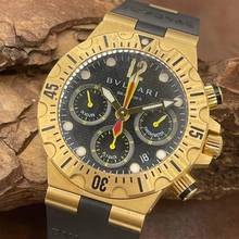 Thumbnail von Bulgari Diagono Diagono Fly-Back Chrono - FULLSET - 750er Gelbgold - Ref. SC40G