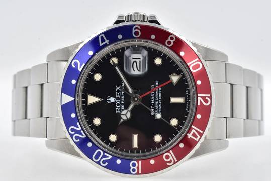  Rolex GMT-Master I Pepsi 16750 8.0Mio Rolex Service 01/2025 Spider Dial 