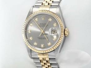 Thumbnail von Rolex Datejust 36 36mm 16233 2001/02 Stahl Gelbgold 750 Diamanten Automatik