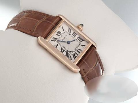  Cartier Tank Louis Cartier Kleines Modell Rosegold 750 Wgta0010 2022 Handaugzug Gold 