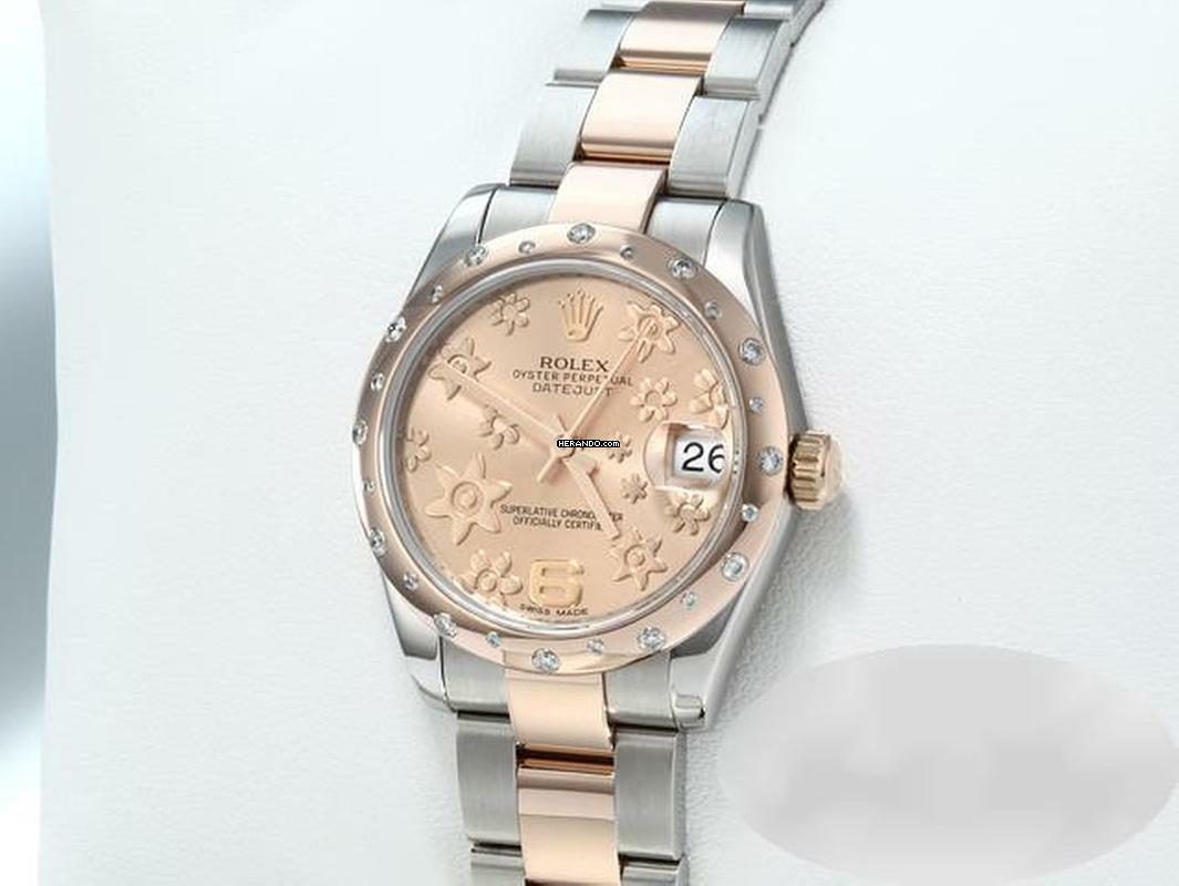 Rolex Datejust 31 Medium 31mm 178341 2011 Stahl Rosegold 750 Diamanten Gold