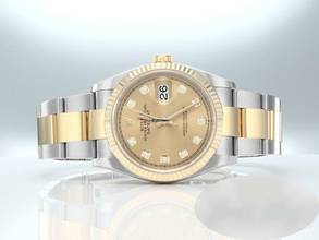 Thumbnail von Rolex Datejust 36 126233 2024 Stahl Gelbgold 750 Diamanten Automatik Gold