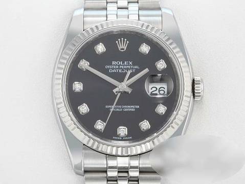  Rolex Datejust 36 36mm 116234 2016 Stahl Weissgold 750 Diamanten Automatik Gold 