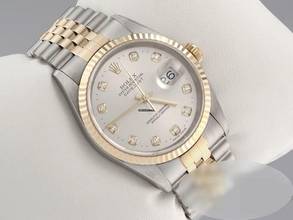 Thumbnail von Rolex Datejust 36 36mm 16233 2001 Diamanten Stahl Gelbgold 750 Automatik Gold