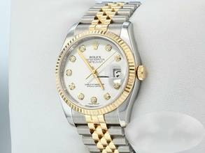 Thumbnail von Rolex Datejust 36 Mm 116233 2013 Diamanten Stahl Gelbgold 750 Automatik