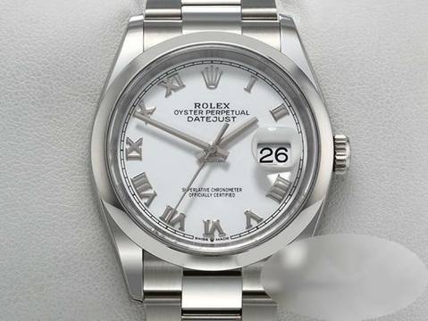  Rolex Datejust 36 126200 2020 Edelstahl Automatik Herrenuhr Damenuhr Stahl Stainless Steel Oyster-band Chronometer White Dial 