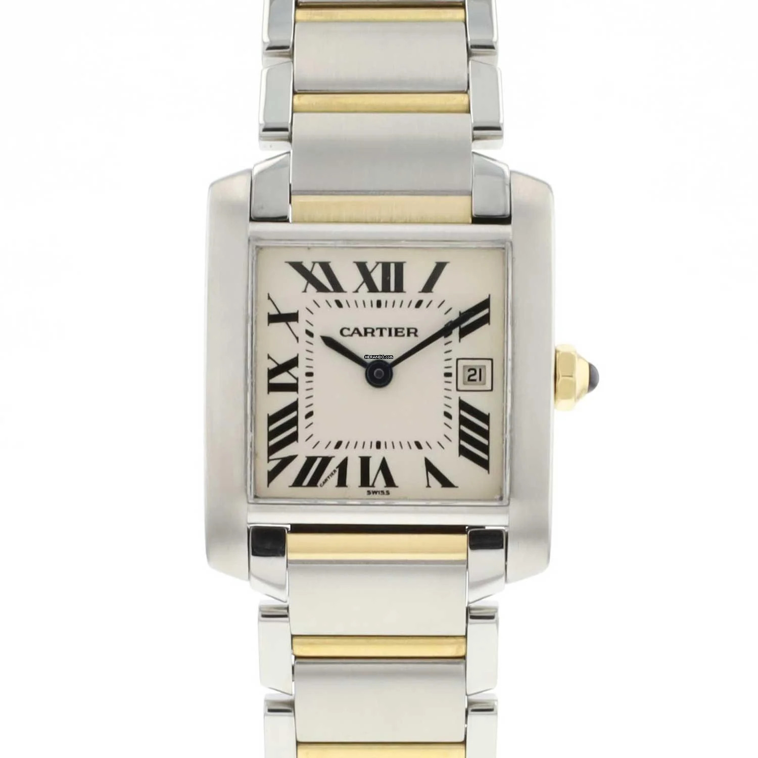 Cartier Tank Française MM Steel Gold Date