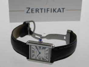 Thumbnail von Cartier Tank Solo 31 x 24mm im Top Zustand mit original Band und Faltschließe Cartier Box geliefert in der original Box