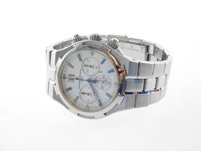 Thumbnail von Vacheron Constantin Overseas Chronograph Automatik Stahl im Top Zustand mit silbernen Blatt