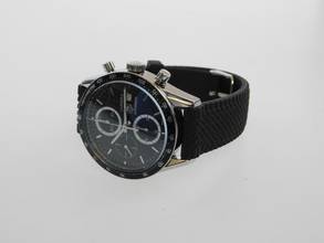 Thumbnail von TAG Heuer Carrera Calibre 16 Chronograph mit Kautschukband und original Papieren im Top Zustand aus 2005