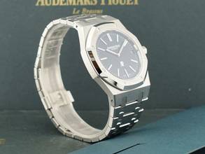 Thumbnail von Audemars Piguet Royal Oak Jumbo 16202st Jumbo Blue Dial New Full Set.