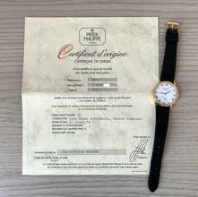 Thumbnail von Patek Philippe Calatrava 3919 white dial yellow gold 18KT Full Set