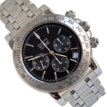  Zenith El Primero Chronograph Rainbow chronograph black dial Full Set 