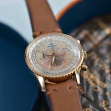 Thumbnail von Breitling Montbrillant Navitimer Montbrillant Blue Angels chronograph pink gold 18KT Full Set