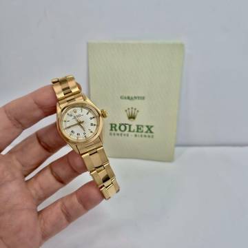  Rolex Oyster Perpetual 26 26mm Full Yellow Gold Vintage Automático Completo 