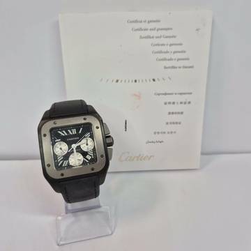  Cartier Santos 100 XL Chrono Blacksteel & Titanium Automático Completo 