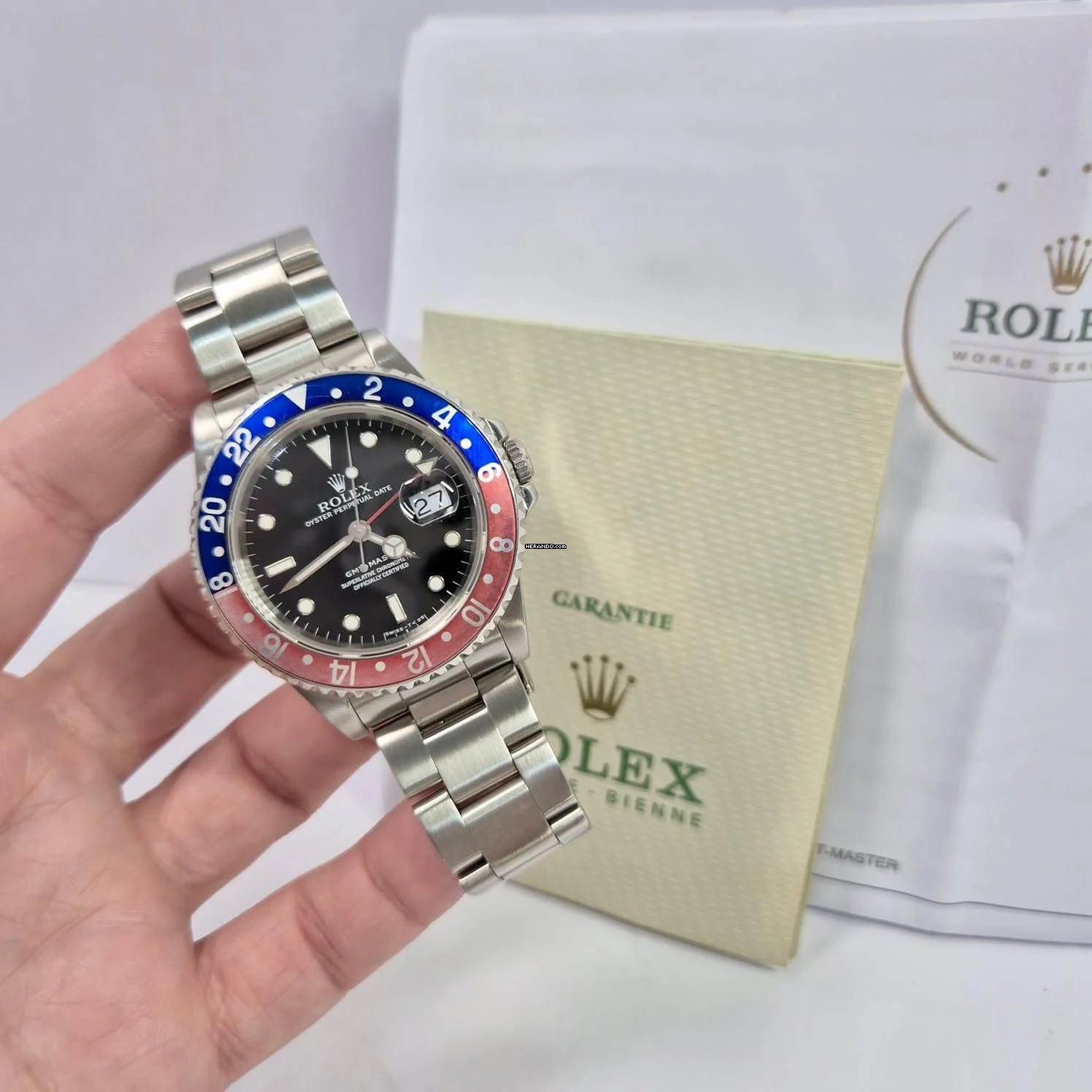 Rolex GMT-Master Pepsi 40mm Automático Completo